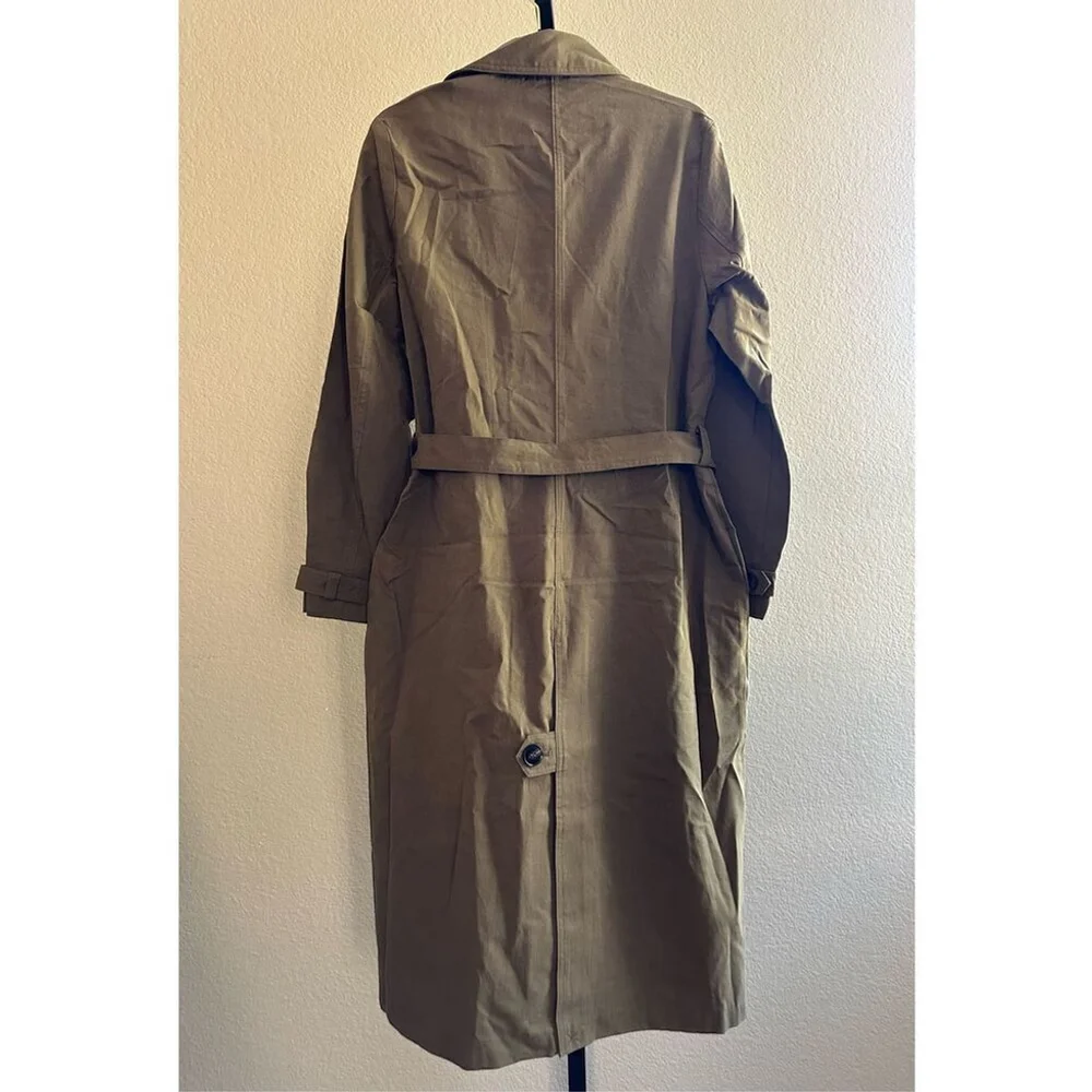 Blank NYC Double-Breasted Trench Coat in Road Trip Size S